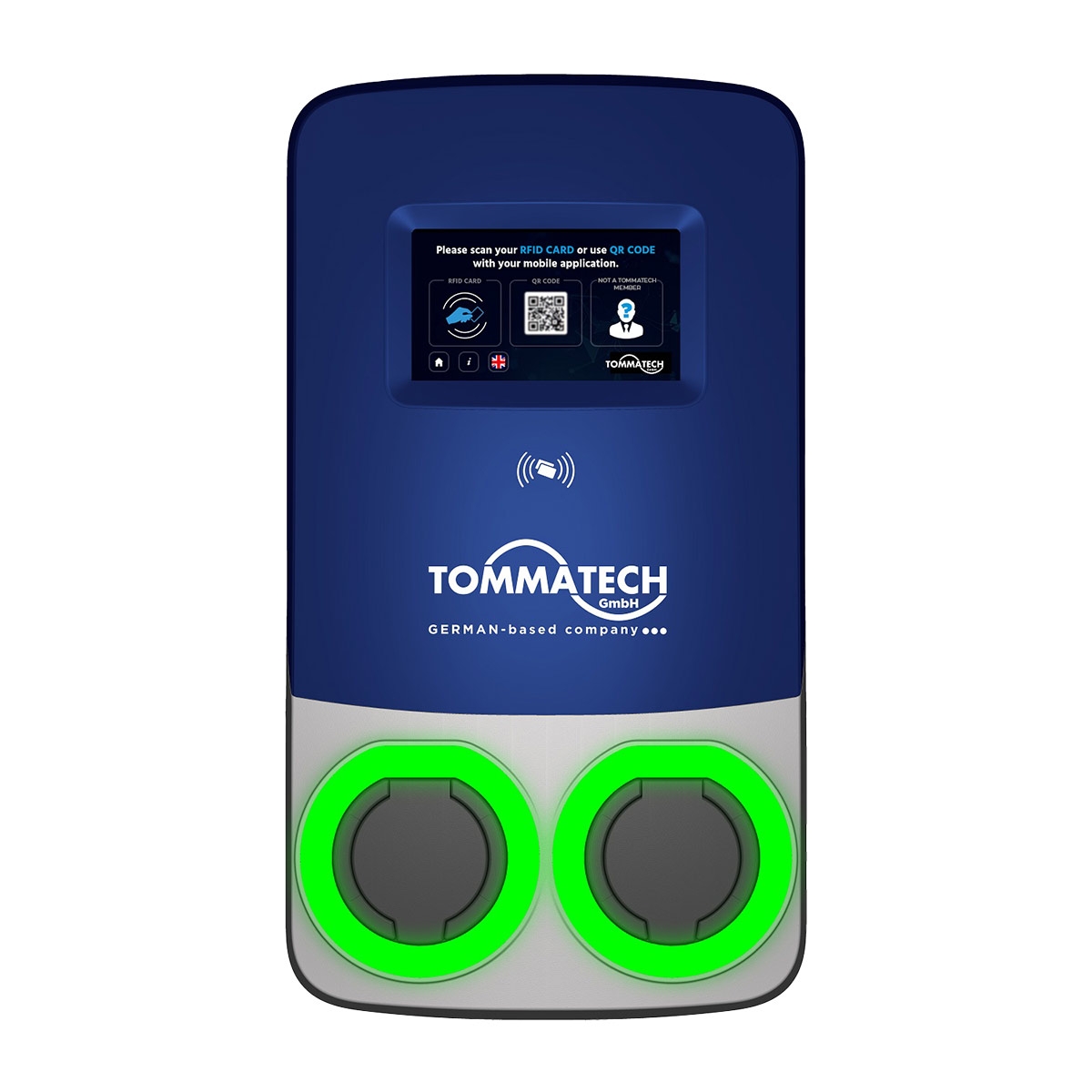 TommaTech Ticari 44kW Üç Faz/400V AC Elektrikli Araç Şarj Cihazı