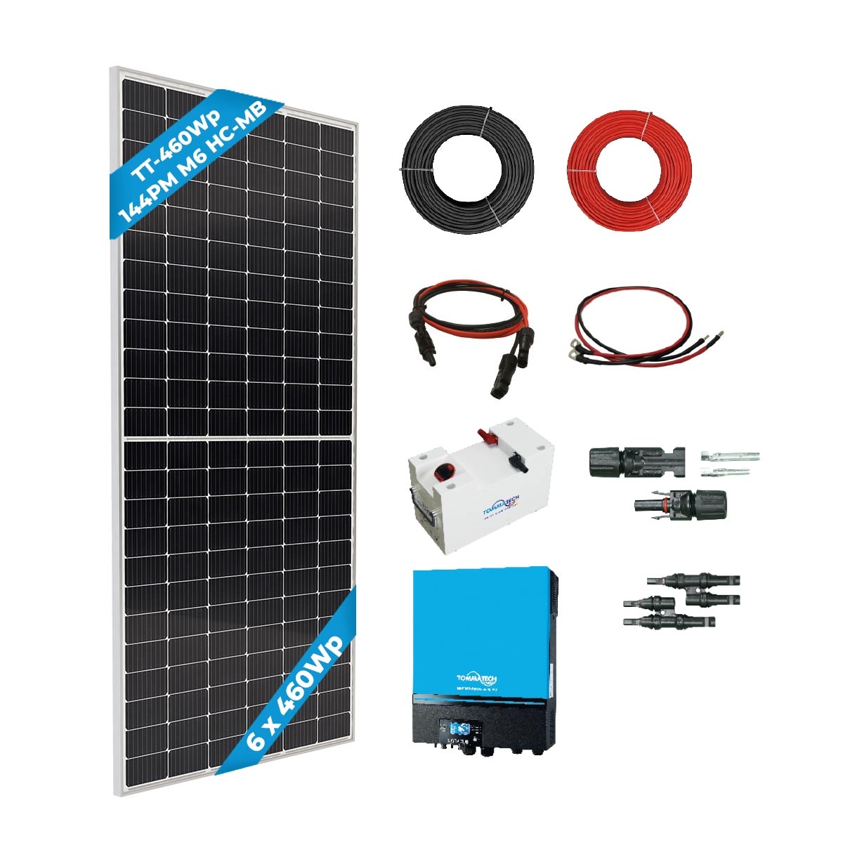 6 Panel(460Wp) 3.6kWe Off-Grid(24V) Solar Paket