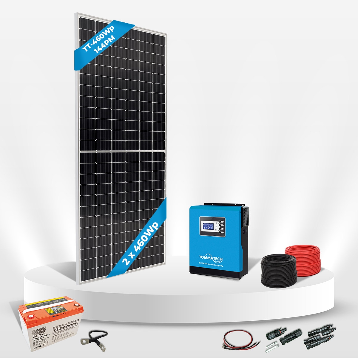 2 Panel(460Wp) 3KWE Off-Grid(24V) Solar Package