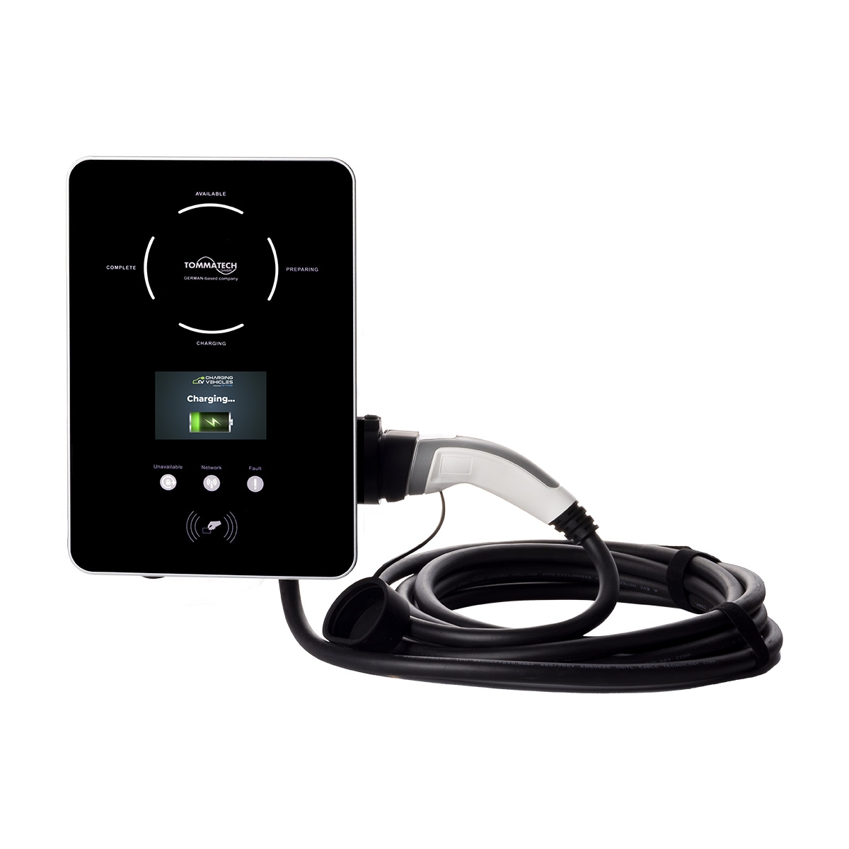TommaTech Trio 22kW Three Phase/400V AC Electric Vehicle Charging Unit Wired