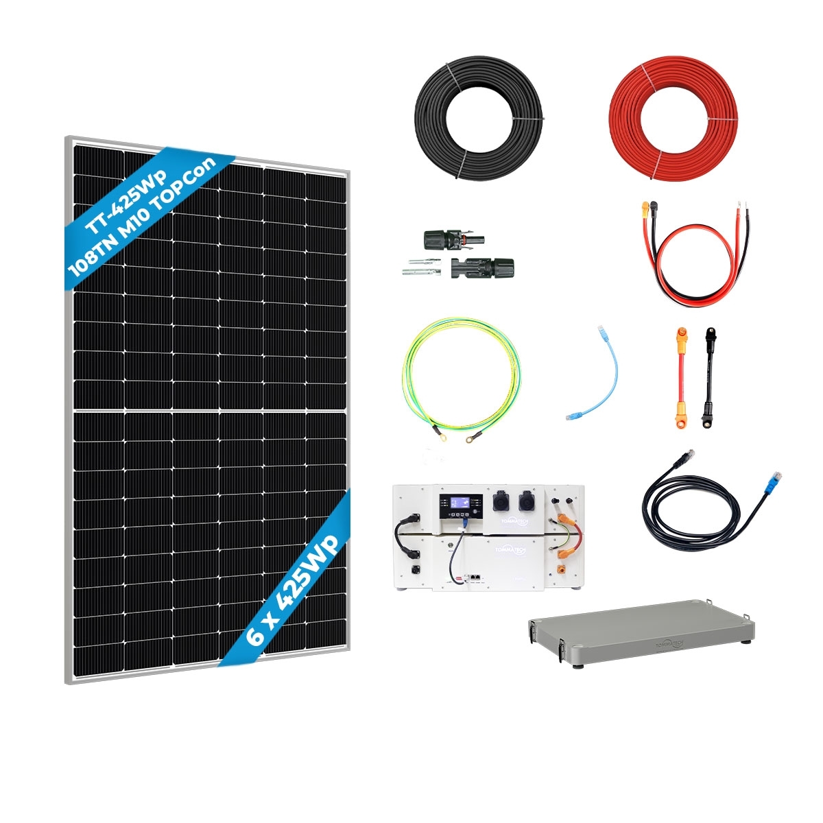 6 Panel(425Wp) 3.6kWe Off-Grid(24V) Solar Package