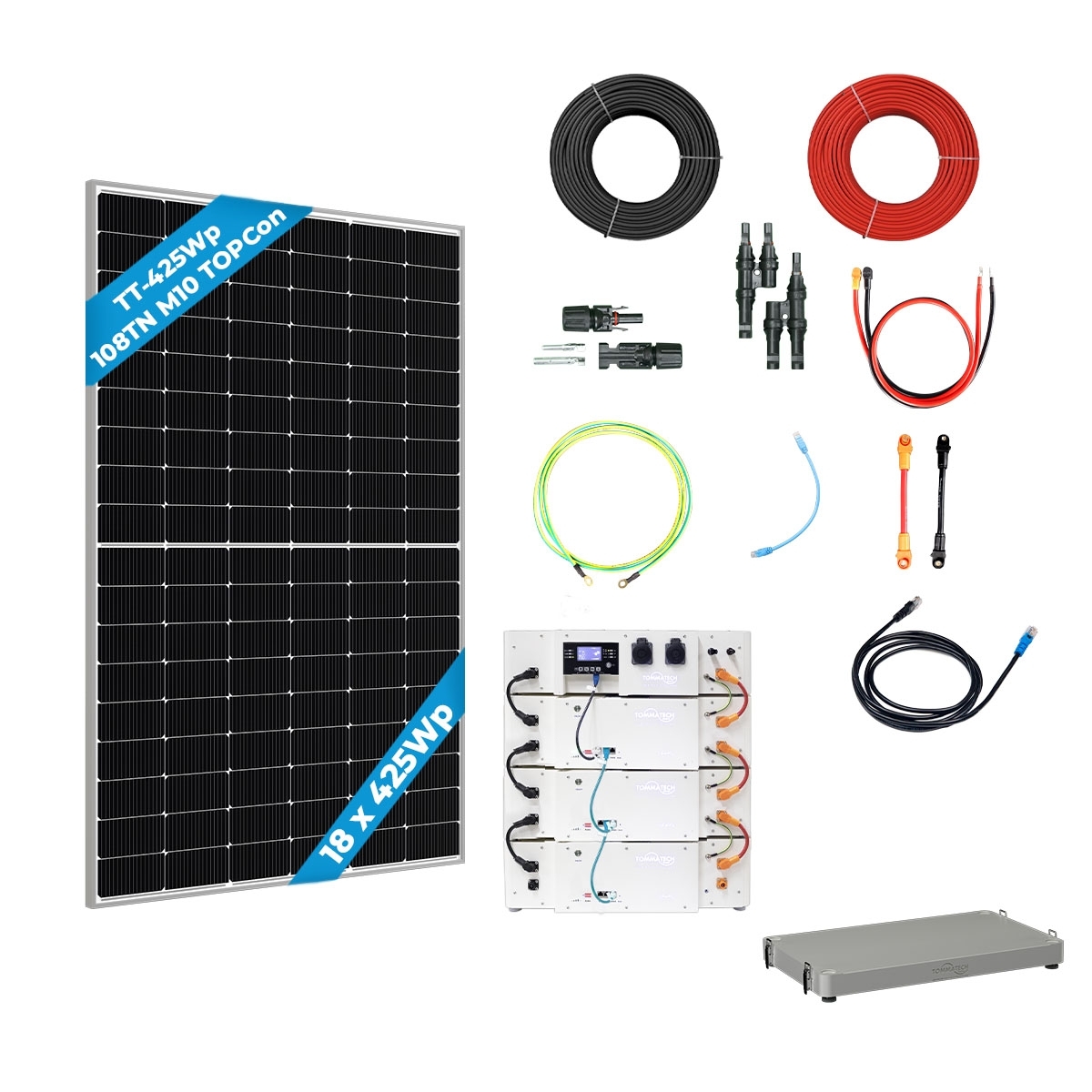 22 Panel (425Wp) 11kWe Netzunabhängiges (48V) Solarpaket