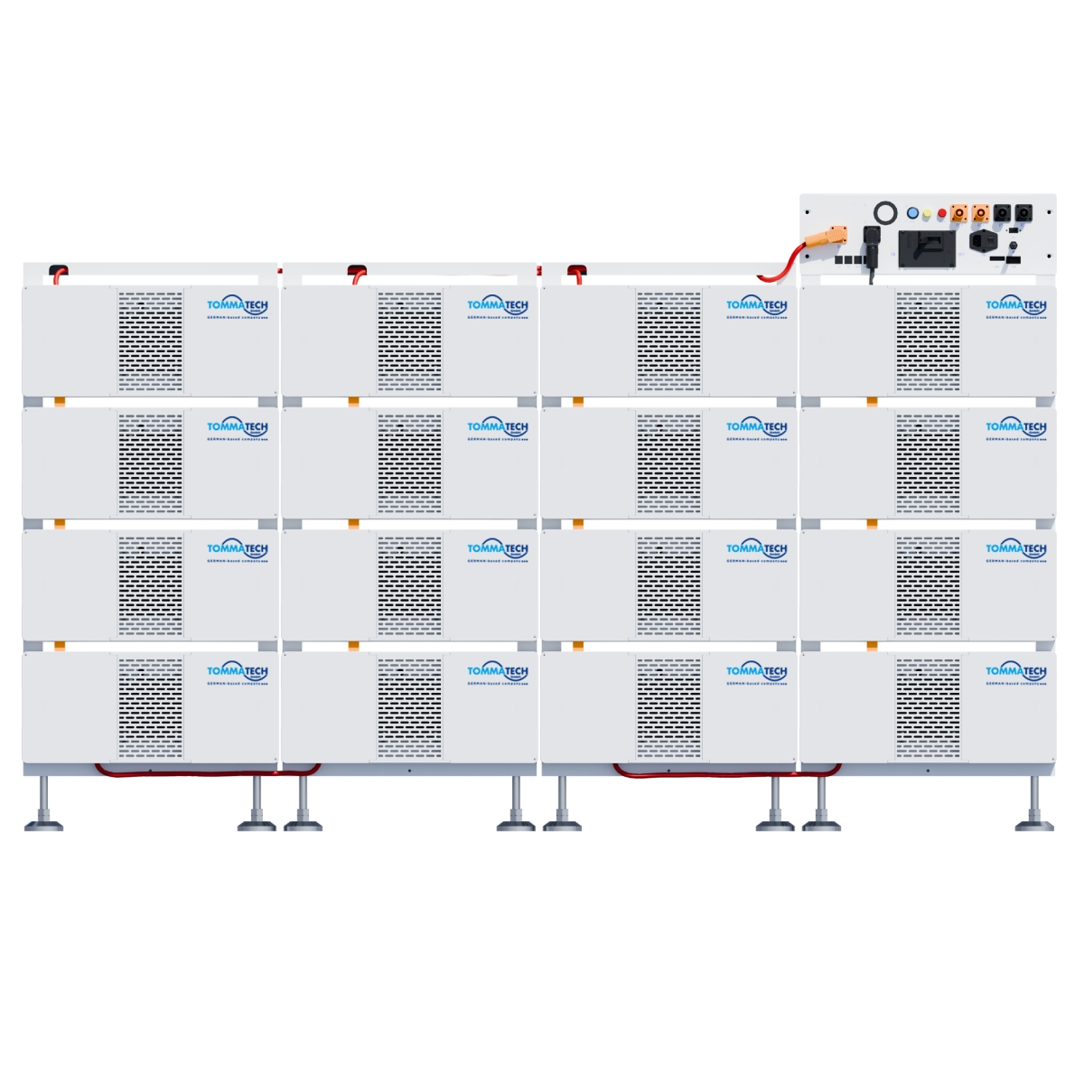 TommaTech 80,4 kWh modulares Speichersystem für Innenräume