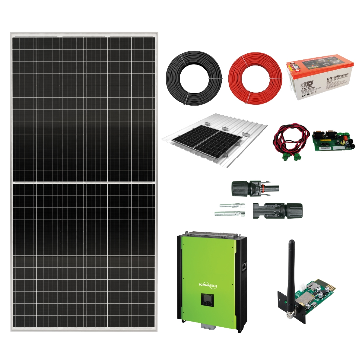 15kW / 21.84kWp / 57.6kWh / 3~ Dual MPPT Solar Off-Grid Solution