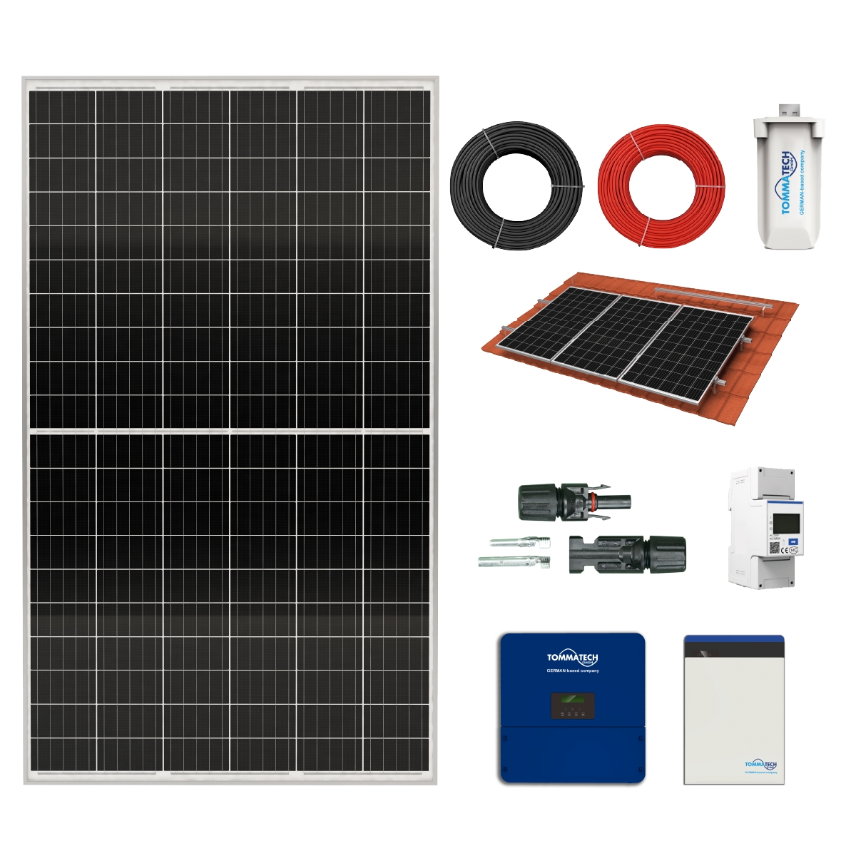 3kW / 4.18kWp Solar Hybrid Plug & Play Lösung