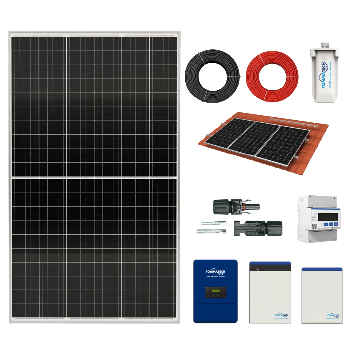 10kW / 14.82kWp Solar Hybrid Plug & Play Lösung